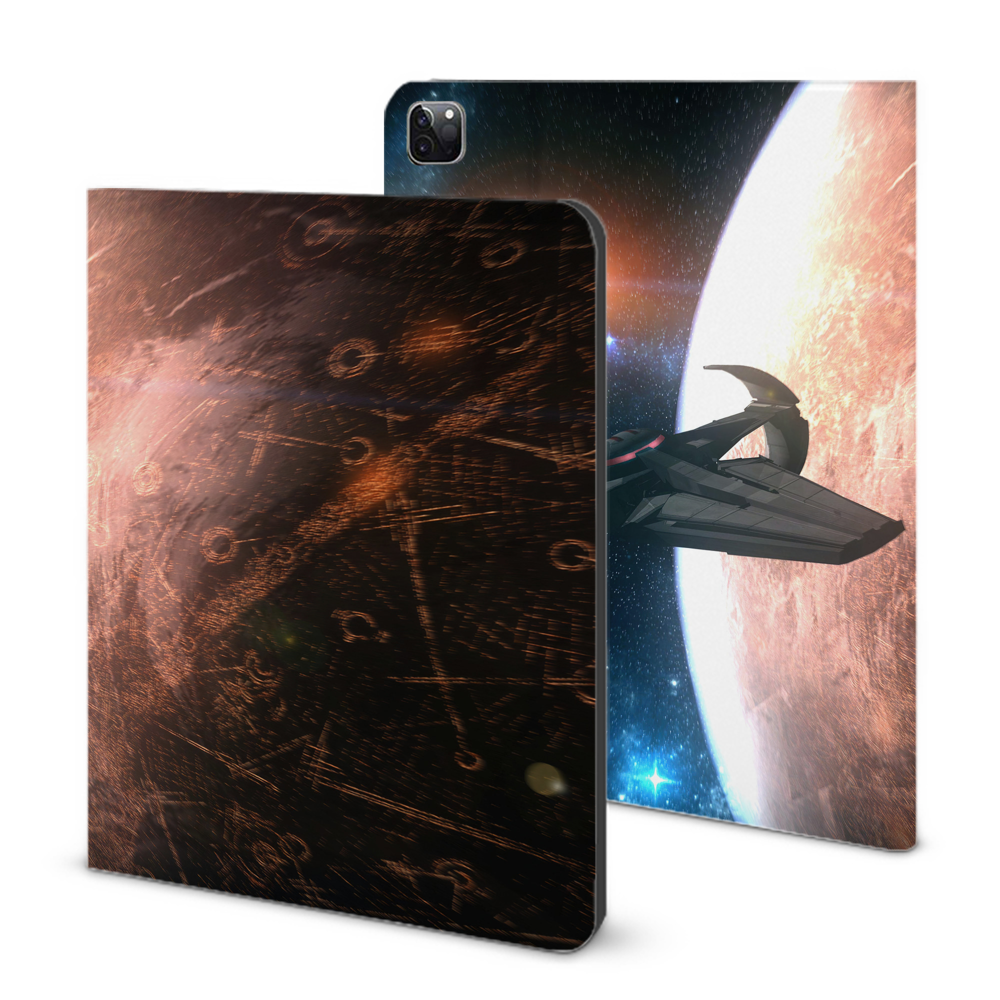 （画像用） スター・ウォーズ Star Wars IPad ケース ブック型 PUレザー TPU 耐衝撃 軽量 薄型 ペン収納なし 全面保護 IPad 各モデル対応